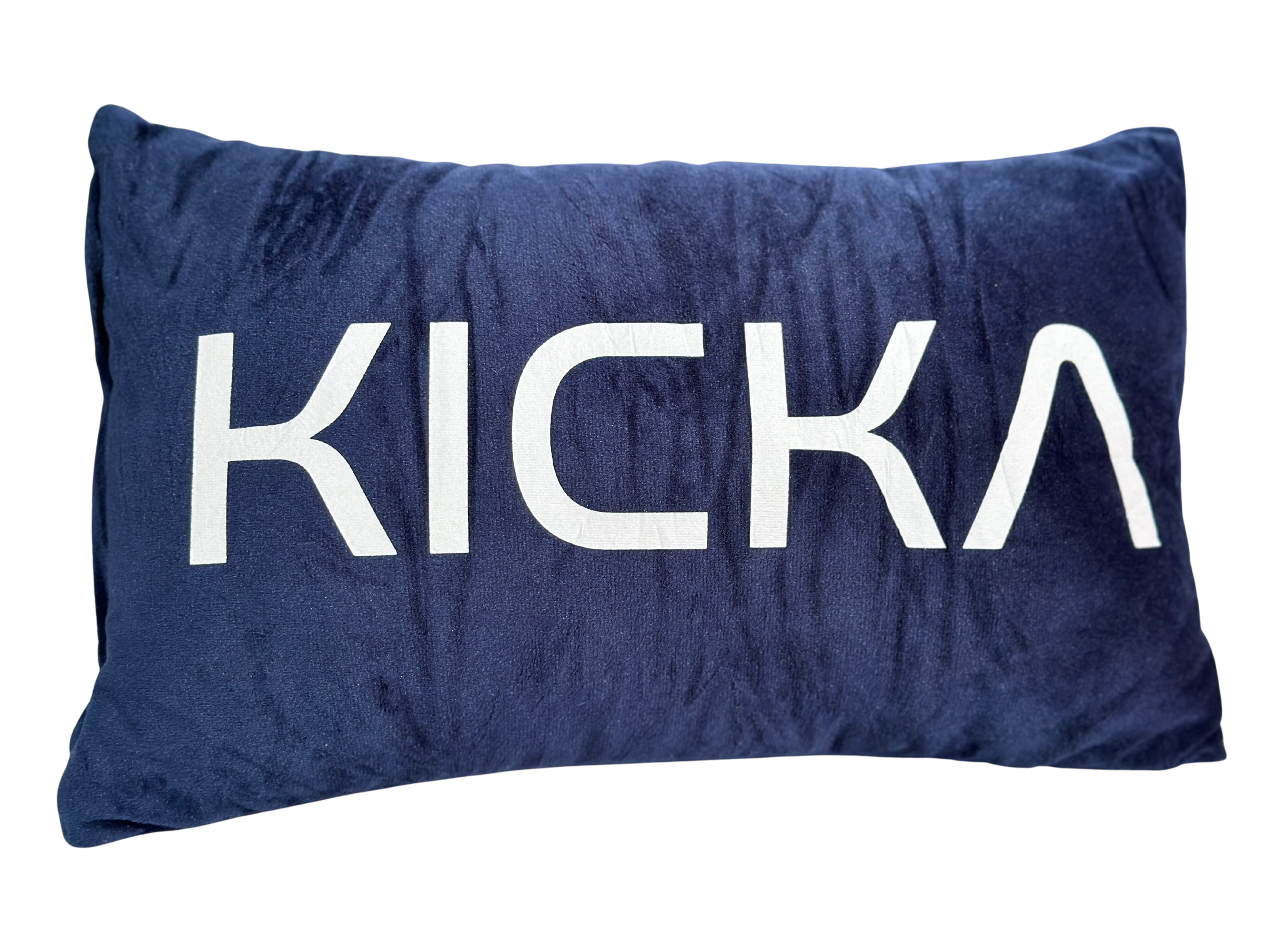 Kicka branded pillow included with Kicka Couch pre-order
